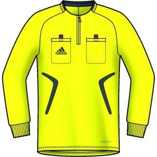 adidas Schiedsrichter-Trikot REFEREE - lemon peel/dark onix|XXL|Kurzarm