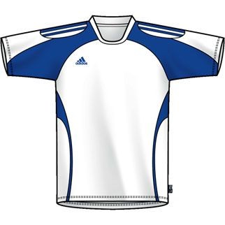 adidas Trikot TOQUE - white/cobalt|M|Langarm