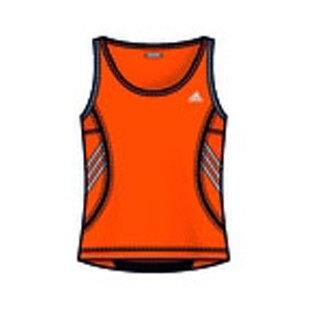 adidas Damen-Tee MARATHON S/L(intense orange/light granit/black) - 42