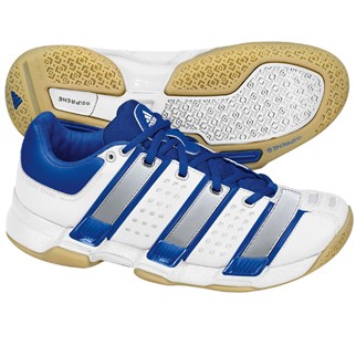 adidas Damen-Handballschuh COURT STABIL 5 WOMEN (running white/true blue/silver) - 46 2/3
