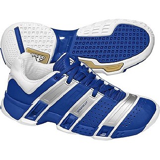 adidas Kinder-Hallenschuh STABIL OPTIFIT xJ (true blue/metallic silver/running) - 36 2/3