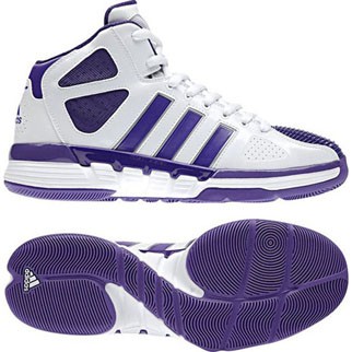 adidas Basketballschuh PRO MODEL ZERO W (running white/sharp purple/metallic silver) - 46