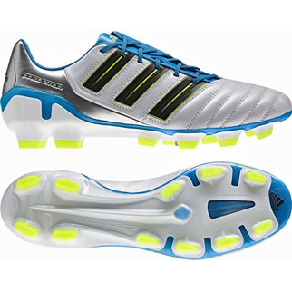 adidas Fuballschuh ADIPOWER PREDATOR TRX FG (running white metallic/pred sharp blue) - 38