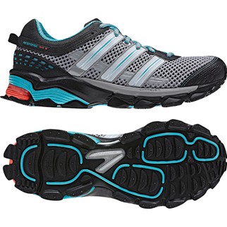 adidas Damen-Laufschuh RESPONSE TRAIL 18 W (aluminium/zero met./clear blue) - 40 2/3