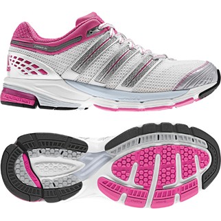 adidas Damen-Laufschuh RESPONSE CUSHION 20 W (running white/metallic silver/intense pink) - 42