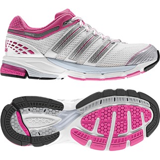 adidas Damen-Laufschuh RESPONSE CUSHION 20 W (running white/metallic silver/intense pink) - 42 2/3