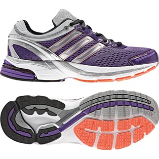 adidas Damen-Laufschuh SNOVA GLIDE 3 W (sharp purple/metallic silver/intense orange) - 40 2/3