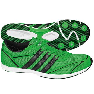 adidas Spikes ADIZERO CADENCE - intense green/black/metallic silver|49 1/3