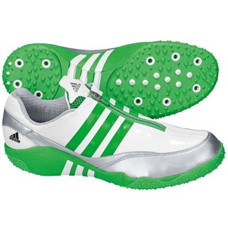 adidas Spike ADIZERO HJ (running white/intense green/metallic silver) - 46 2/3
