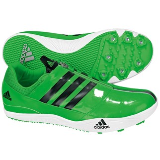 adidas Spike ADIZERO LJ (intense green/black green met./metallic silver) - 47 1/3