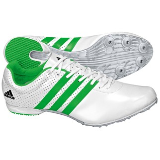adidas Spike ADIZERO MD (running white/intense green/running white) - 46 2/3