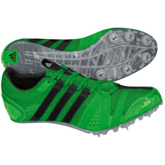 adidas Spike ADIZERO SONIC (intense green/black/metallic silver) - 38 2/3