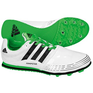 adidas Spikes JUMPSTAR ALLROUND - running white/black/intense green|38 2/3
