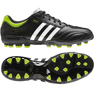 adidas Fuballschuh 11NOVA TRX AG (black/slime/running white) - 44