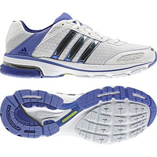 adidas Damen-Laufschuh SUPERNOVA GLIDE 4 W (running white/prime ink blue/metallic silver) - 44