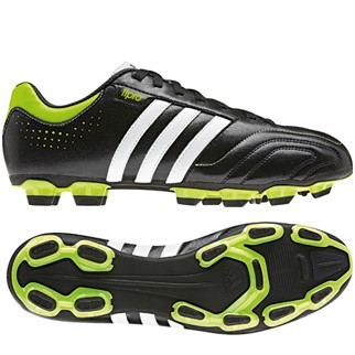 adidas Fuballschuh 11QUESTRATRX FG black/slime/running white - 41 1/3