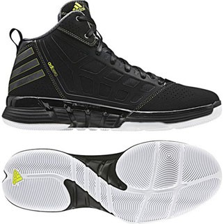 adidas Basketballschuh ADIZERO SHADOW SYNTHETIC (nubuck) (black/electricity/neo iron) - 45 1/3