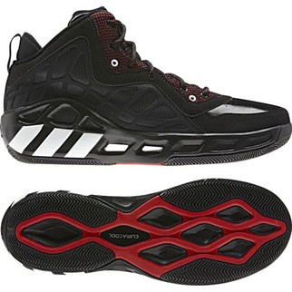 adidas Basketballschuh CRAZY COOL SYNTHETIC (1) (black/light scarlet/running white) - 50