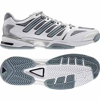 adidas Herren-Tennisschuh RESPONSE COMPETITION (running white/black/metallic silver) - 50 2/3