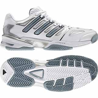 adidas Damen-Tennisschuh RESPONSE COMPETITION (running white/metallic silver/black) - 41 1/3