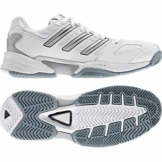 adidas Damen-Tennisschuh RESPONSE COURT (running white/metallic silver/silver) - 44