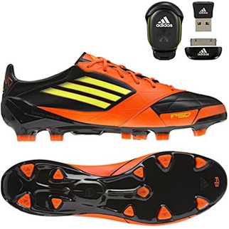 adidas Fuballschuh F50 ADIZERO TRX FG (LEDER) MICOACH BUNDLE (black/warning) - 42