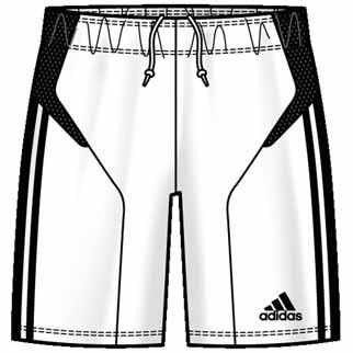 adidas Short CAMPEON 11 - white/black|L