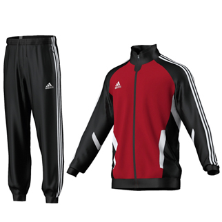 adidas Polyesteranzug TIRO 11 - university red/black|152