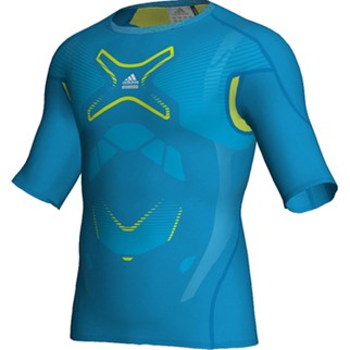 adidas Unterziehhemd TECHFIT POWERWEB (intense blue/transparent) - XXL