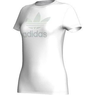 adidas Damen-Shirt TREFOIL (Originals-Kollektion) - running white/metallic silver|44