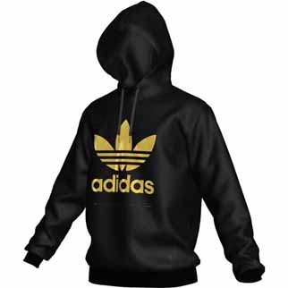 adidas Hoodie TREFOIL (Originals Kollektion) - black|S