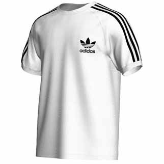 adidas Shirt 3-STRIPES (Originals-Kollektion) - white/black|XS