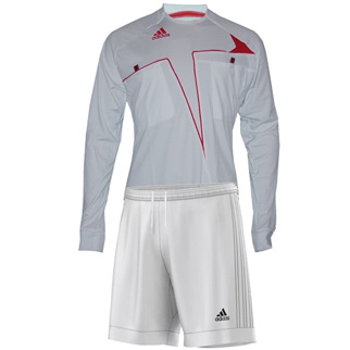 adidas Schiedsrichter-Trikot UCL - white/red|S|Langarm