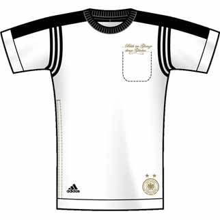 adidas T-Shirt DFB (white/black) - M