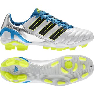 adidas Fuballschuh PREDATOR ABSOLADO TRX AG (running white metallic/black/sharp blue) - 44 2/3