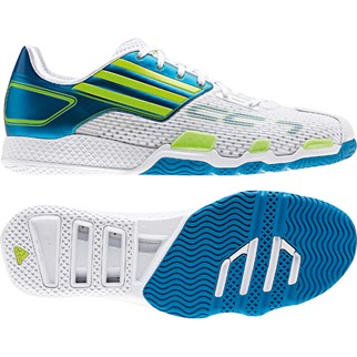 adidas Herren-Handballschuh ADIZERO HB CC7 SYNTHETIC (running white/electricity/sharp blue - 45 1/3