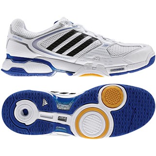 adidas Herren-Volleyballschuh OPTICOURT (running white/blac k/true blue) - 44