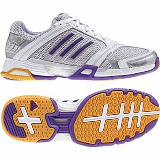 adidas Damen-Volleyballschuh OPTICOURT LIGHT W (running white/sharp purple) - 40