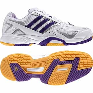 adidas Damen-Volleyballschuh OPTICOURT LIGRA LIGHT W (running white/sharp purple/shift pur - 40