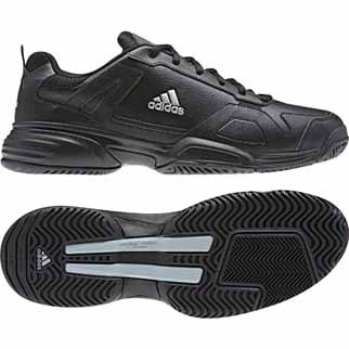 adidas Herren-Tennisschuh AMBITION LOGO VI (black/metallic silver/silver) - 44