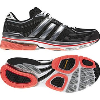 adidas Herren-Laufschuh ADISTAR SALVATION 3 M (black/infrared/neo silver met.) - 42