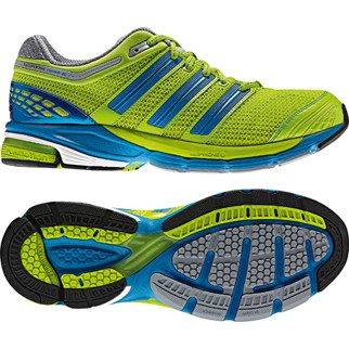 adidas Herren-Laufschuh RESPONSE CUSHION 20 M (slime/sharp blue/neo silver met.) - 44 2/3