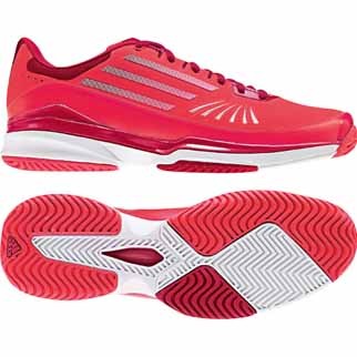 adidas Damen-Tennisschuh ADIZERO TEMPAIA SYNTHETIC (turbo/running white/sharp red) - 40