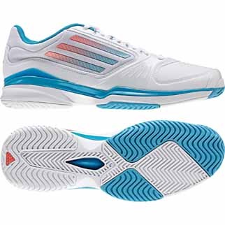 adidas Damen-Tennisschuh ADIZERO ALLEGRA TEXTILE (running white/turbo/intense blue) - 40 2/3