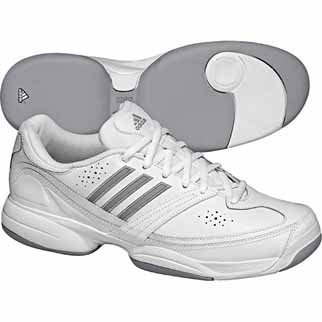 adidas Damen-Tennisschuh AMBITION STRIPES V CARPET WOMEN (running white/aluminium/aluminiu - 36