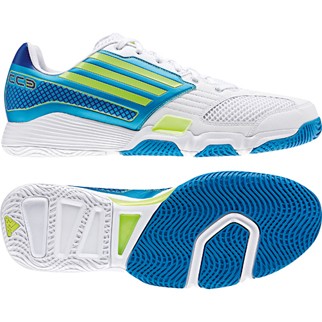 adidas Herren-Handballschuh ADIZERO HB CC 3 - running white/electricity/sharp blue|48
