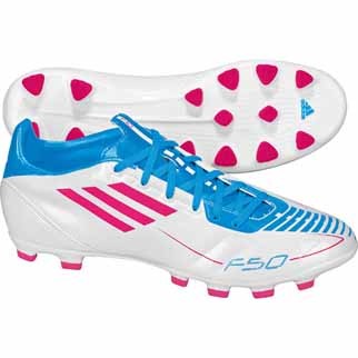 adidas Fuballschuh F10 TRX HG (running white/radiant pink/cyan) - 42