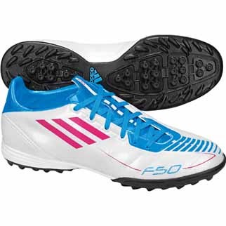 adidas Fuballschuh F10 TRX TF (running white/radiant pink/cyan) - 46 2/3