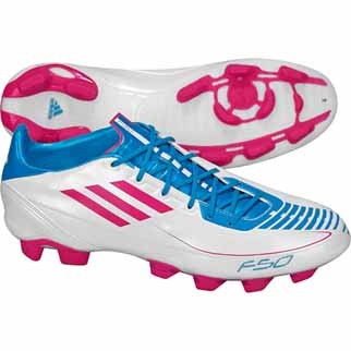 adidas Fuballschuh F30 TRX AG (lightning white/radiant pink/cyan) - 46 2/3