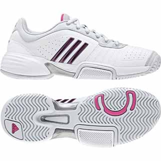adidas Damen-Tennisschuh BARRICADE TEAM W (running white/deepest purple/light grey) - 44 2/3